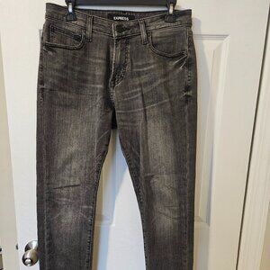 Express Athletic Slim Dark Gray Jeans